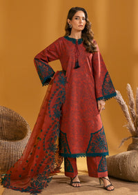 Maahi Print Emb Lawn by Alizeh'24 D-08 MIRA - Mohsin Saeed Fabrics