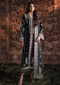 Qalamkar Velvet Edit'24 BK-03 SAMIRA