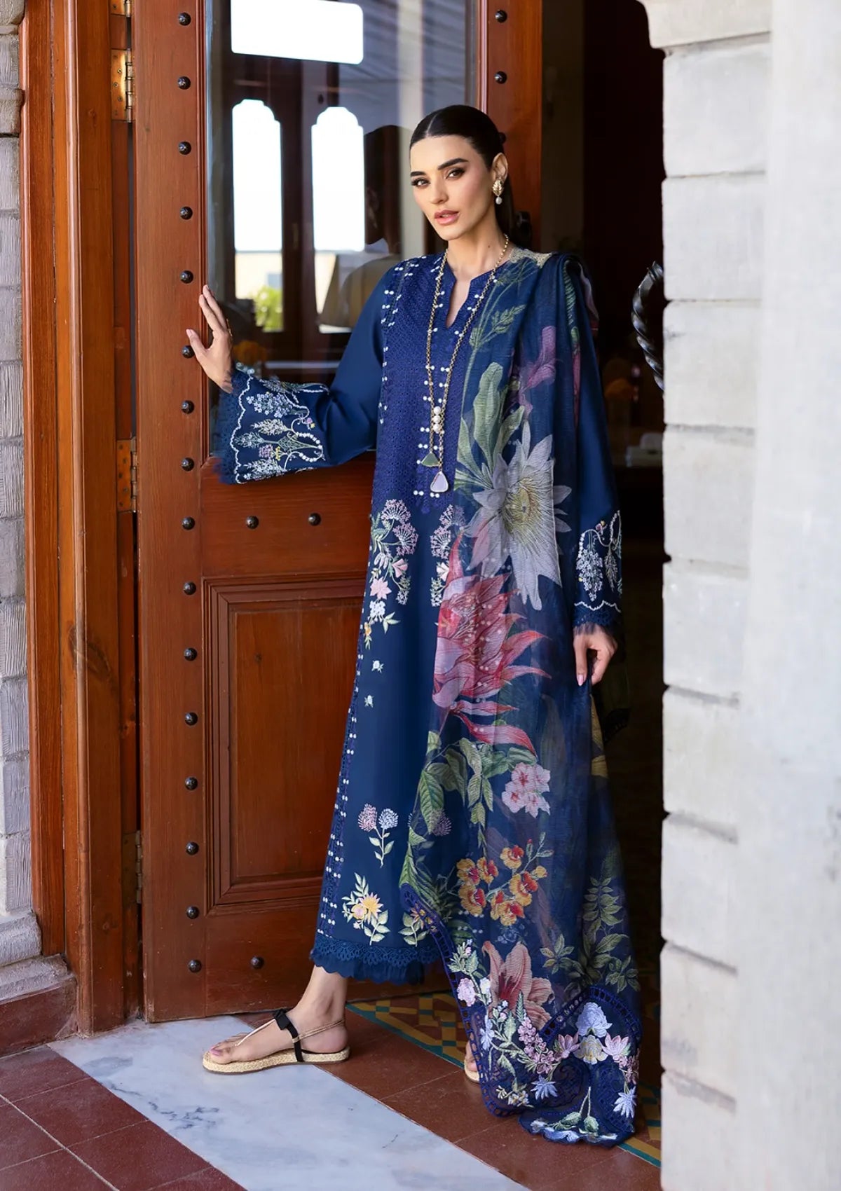 mohsin-saeed-fabrics-is-selling-online-and-in stores-Luxury-daily-wear-wedding-wear-formal-wear-in-budgeted-price-This-product-is-from-saira-shakira-bloom-lawn25-blue-is-available-on-Mohsin-saeed-fabrics-website.