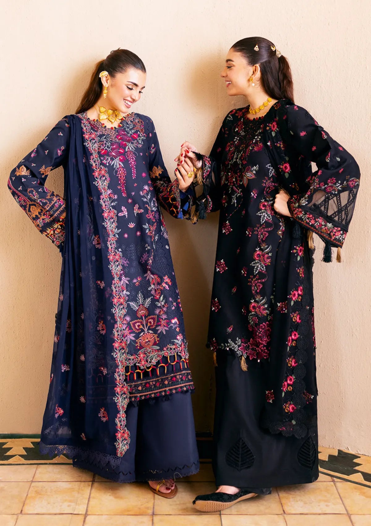 Shagna Dilras Luxury Lawn'26 SL-04 SIYAAH