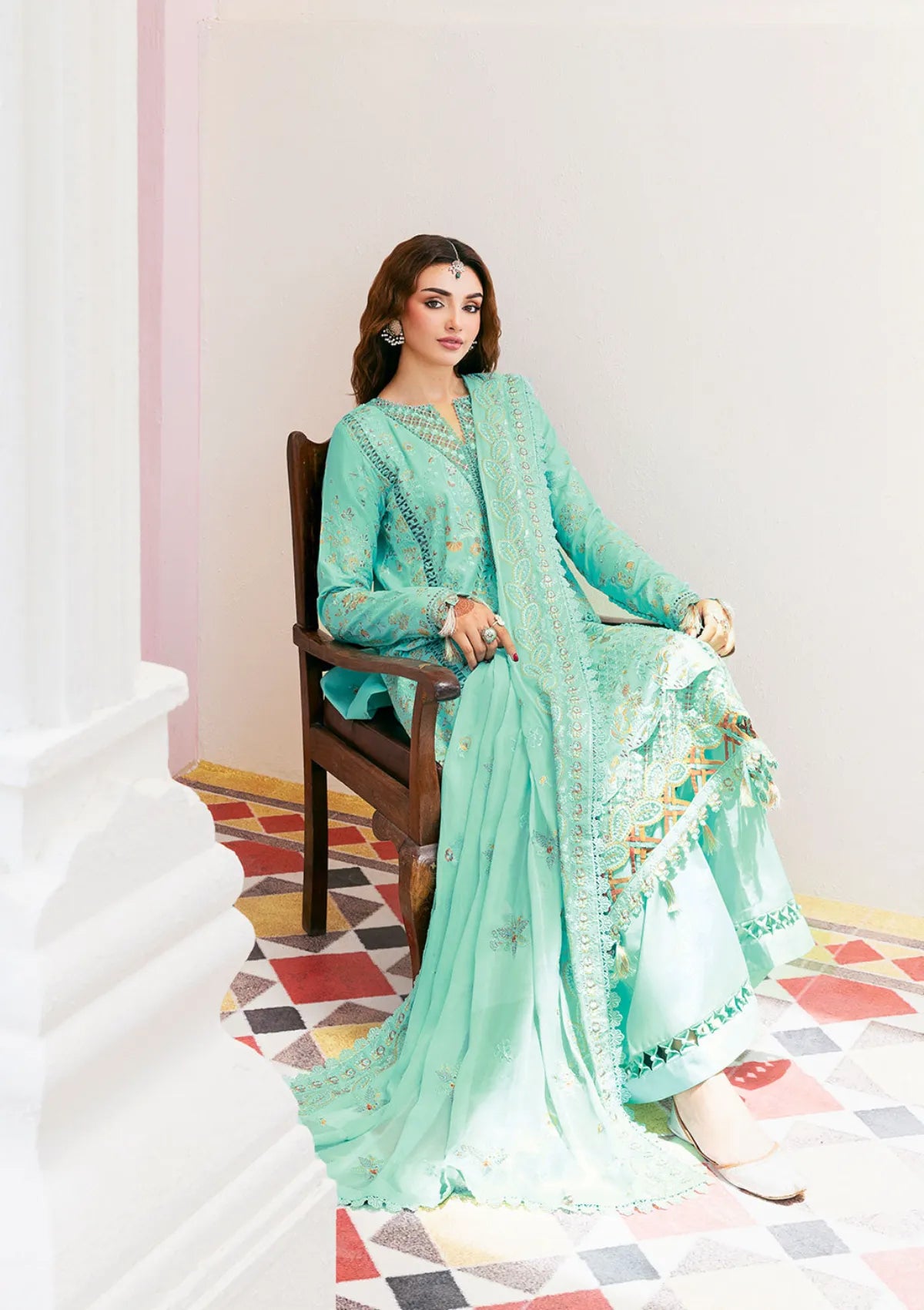 Shagna Dilras Luxury Lawn'26 SL-08 APSARA