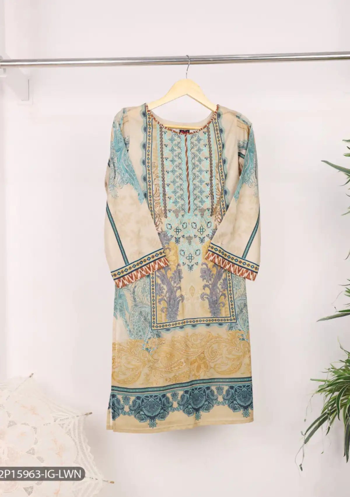 ShaPosh Casual Pret (K2P15963-IG-LWN) - Mohsin Saeed Fabrics