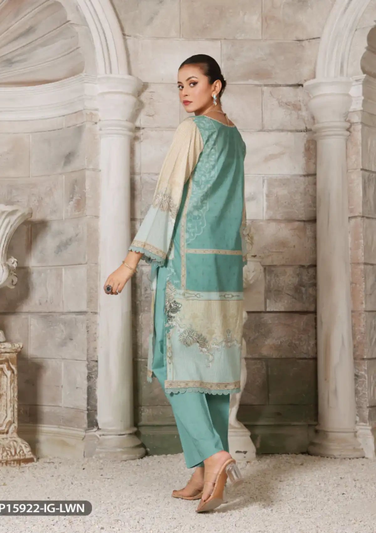 ShaPosh Casual Pret (K2P15922-IG-LWN) - Mohsin Saeed Fabrics