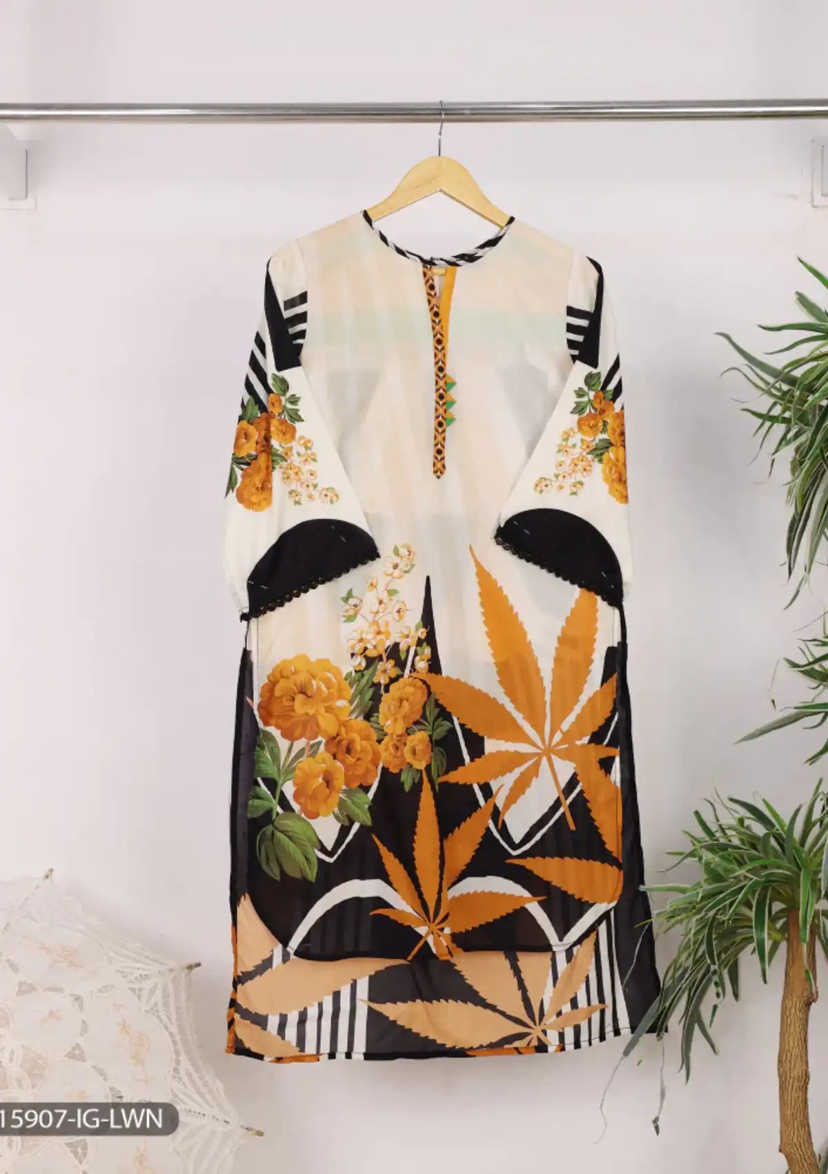ShaPosh Casual Pret (K15907-IG-POP-LWN) - Mohsin Saeed Fabrics
