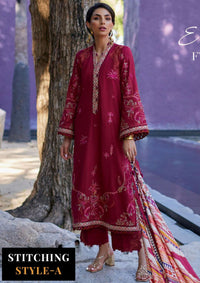 Suay by Farah Talib Emb Lawn'24 D-02 Enzo Red