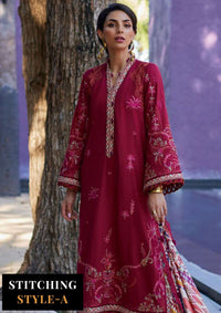 Suay by Farah Talib Emb Lawn'24 D-02 Enzo Red