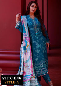 Suay by Farah Talib Emb Lawn'24 D-03 Moana Teal