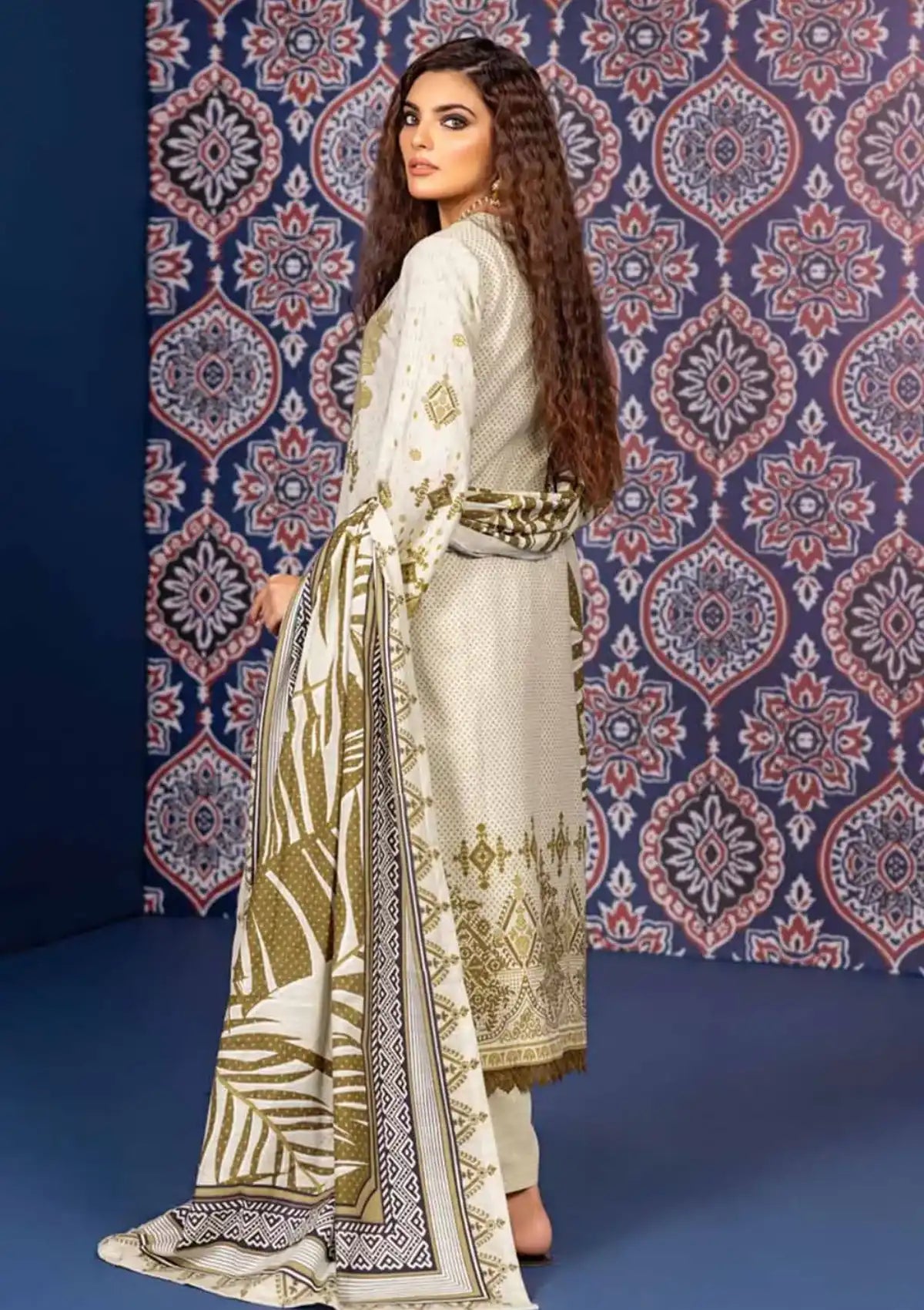Gul Ahmed Printed Khaddar'23 K-32014 - Mohsin Saeed Fabrics