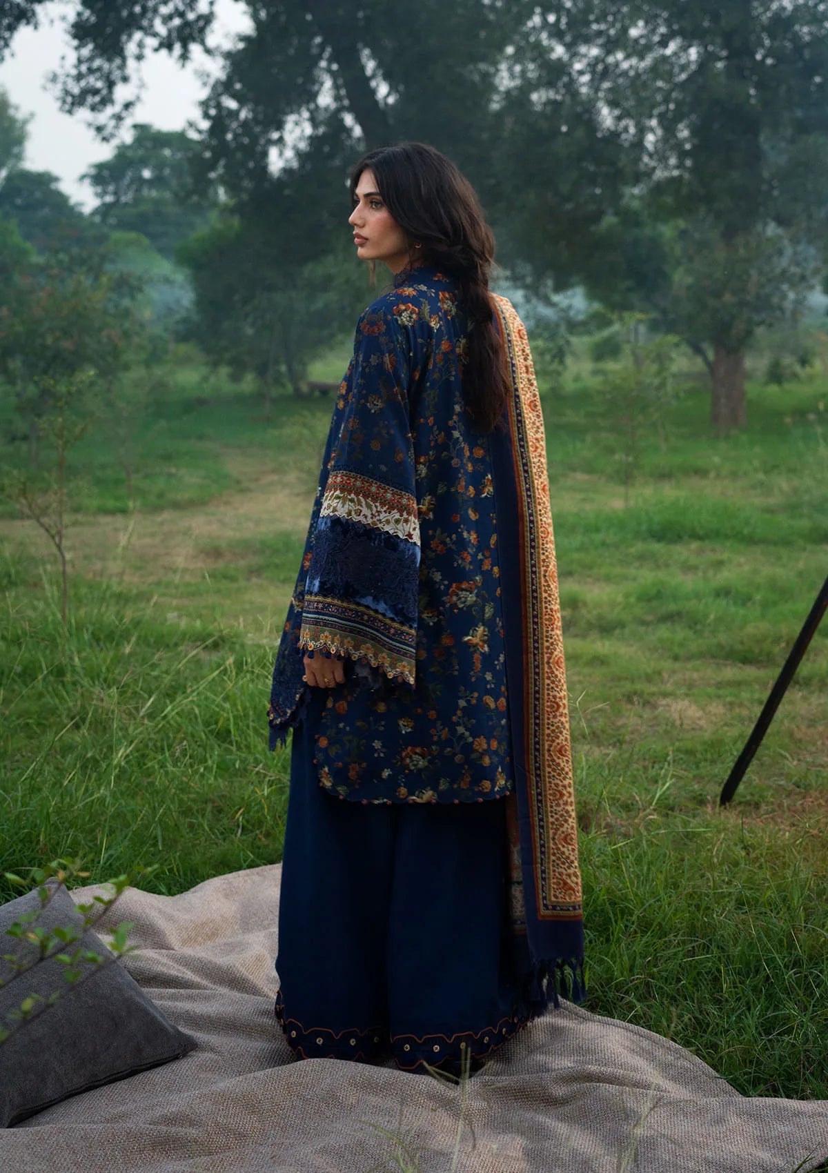 Elaf Wilderness Pashmina Shawl Edit'26 EWR-8B ELSEWHERE
