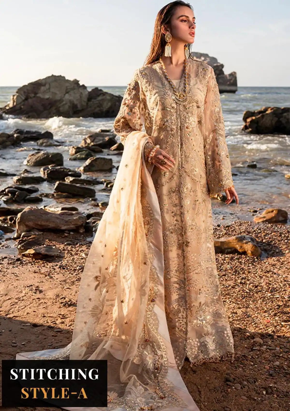 Versailles By Muneefa Naz Luxury Wedding'23 Claire - Mohsin Saeed Fabrics