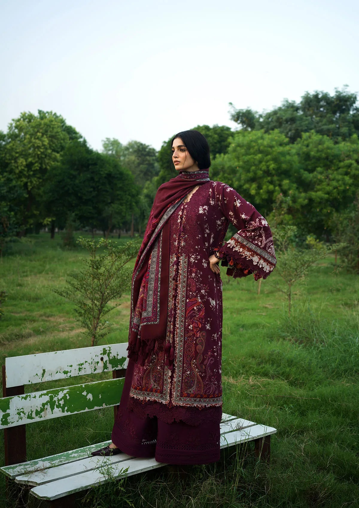 Elaf Wilderness Pashmina Shawl Edit'26 EWR-2A ROWAN