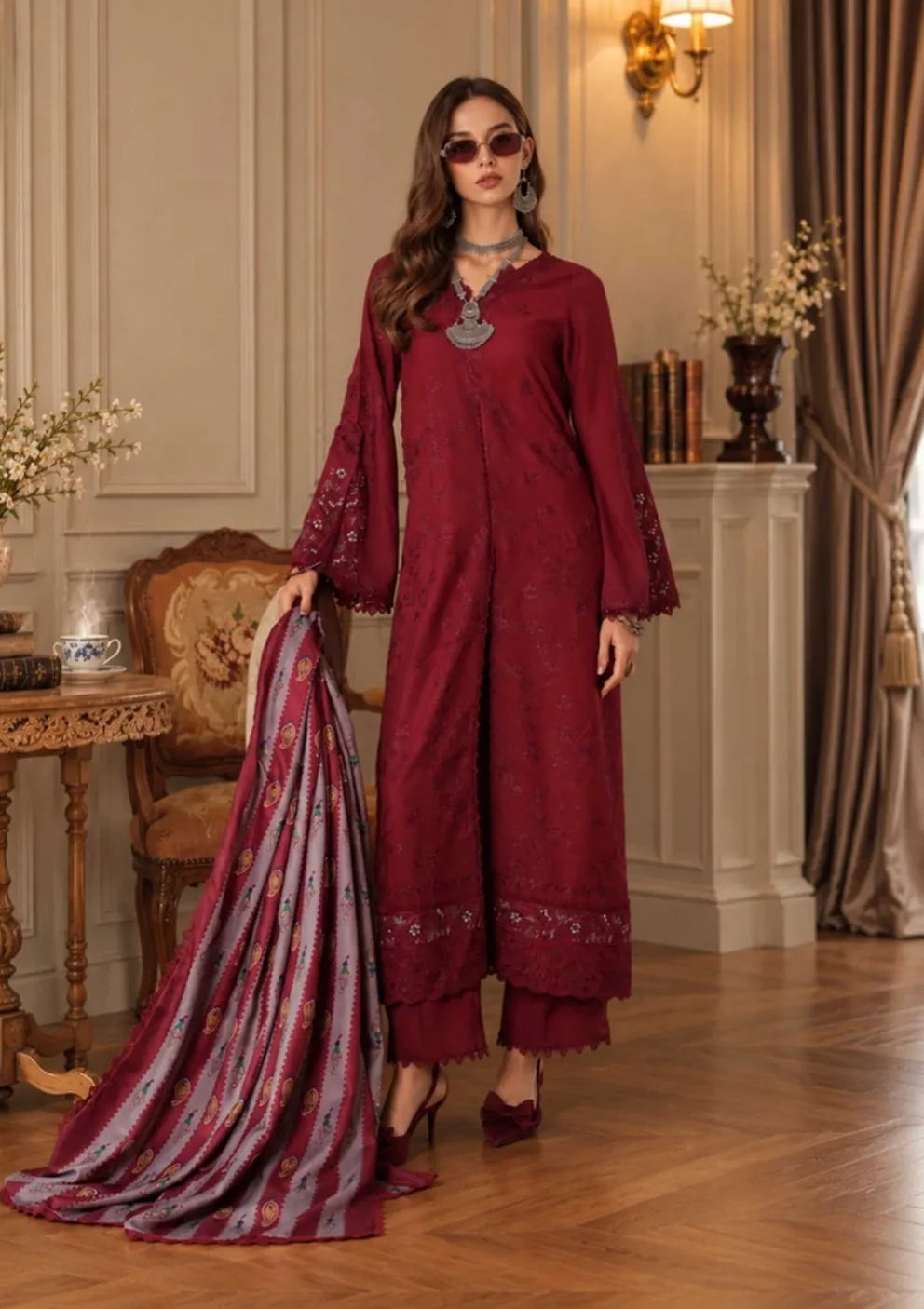 Noor By Saadia Asad Printsthas Winter'26 D-06A