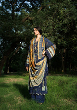 Elaf Wilderness Pashmina Shawl Edit'26 EWR-3A BLUES