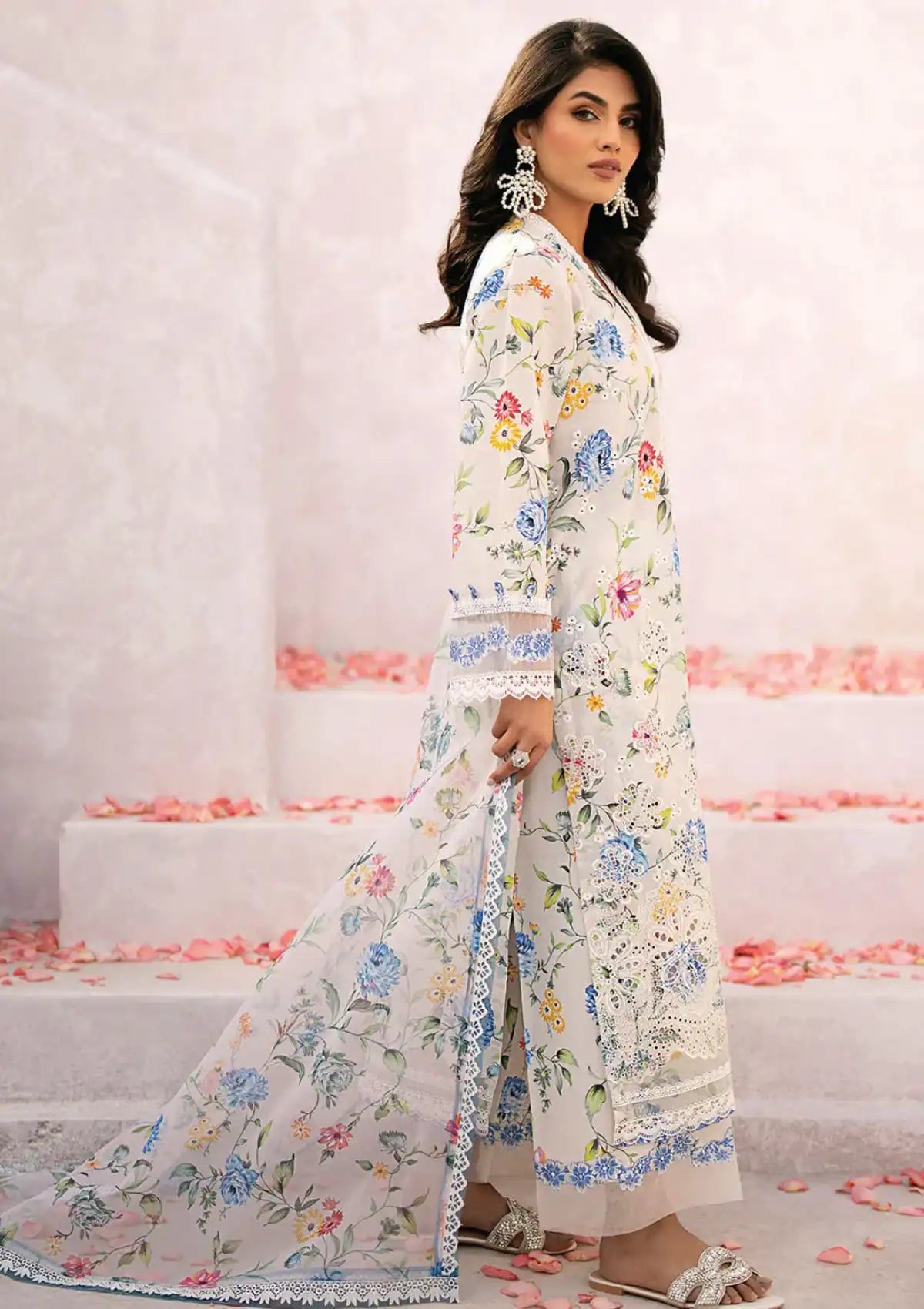 Xenia Summer Soiree Lawn'24 ZE-01 ZARIFA - Mohsin Saeed Fabrics