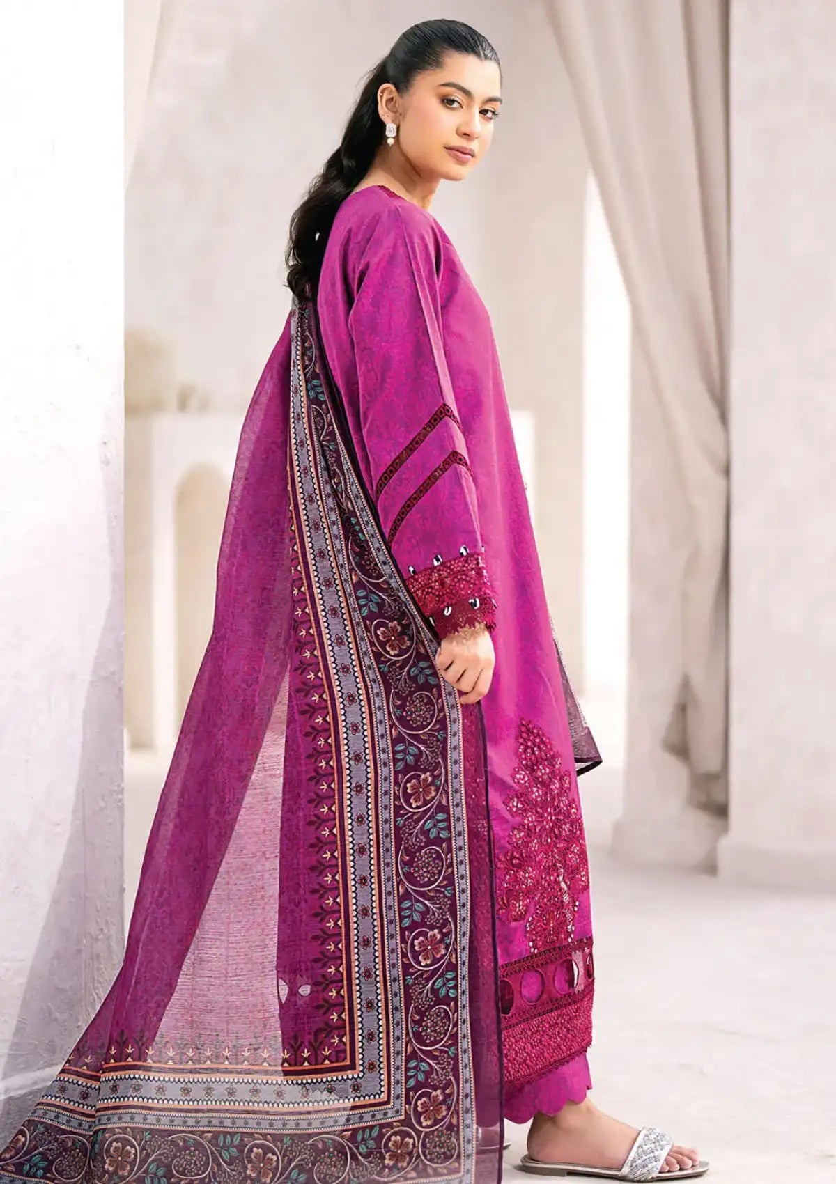 Xenia Summer Soiree Lawn'24 ZE-08 MONACO - Mohsin Saeed Fabrics