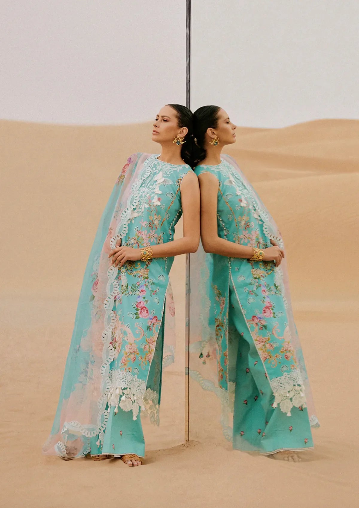 Saira Rizwan Luxury Lawn'26 SRL-03 MEHRSA