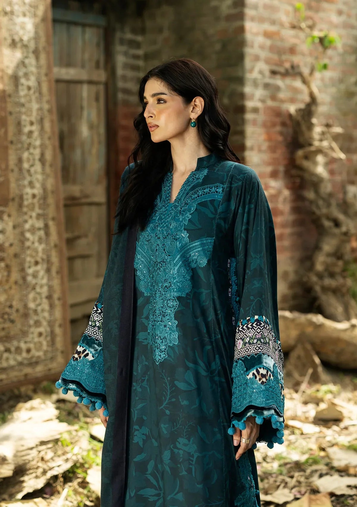 Elaf Wilderness Pashmina Shawl Edit'26 EWR-5B DUSK