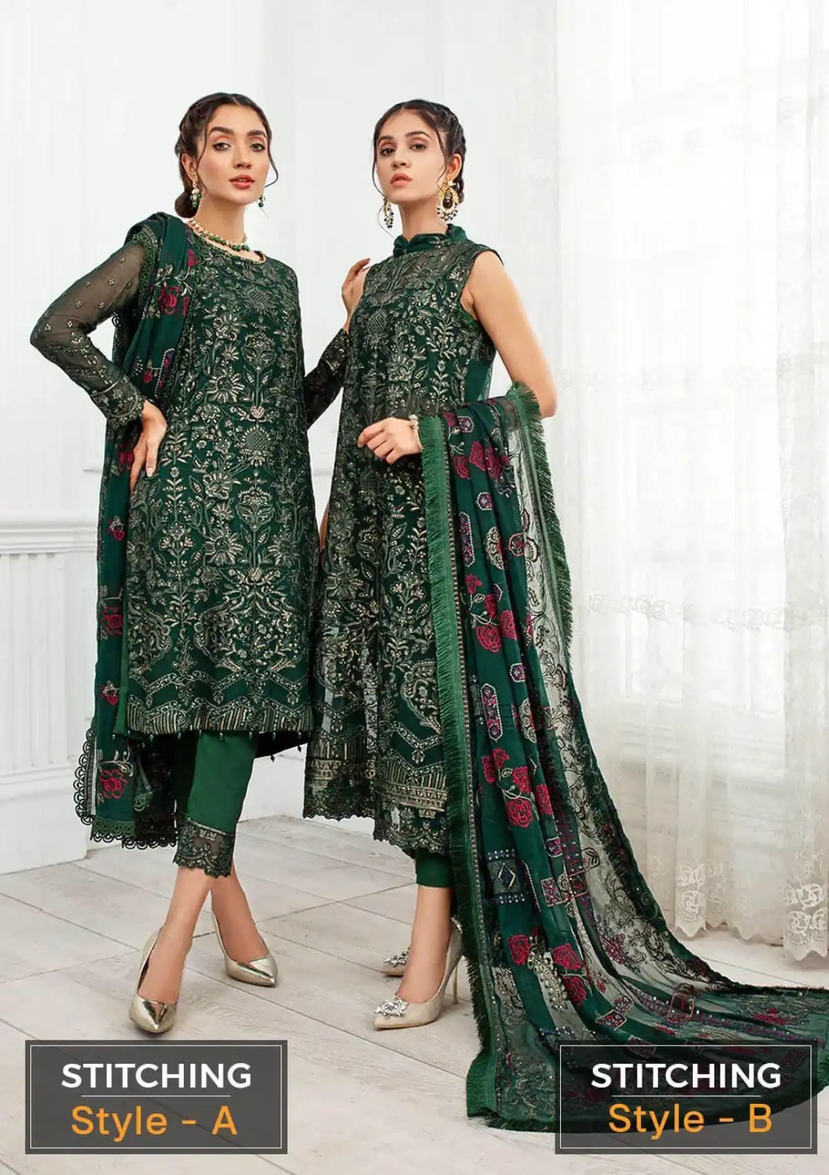 Zarif Dastoor Emb Chiffon'21 ZD-01