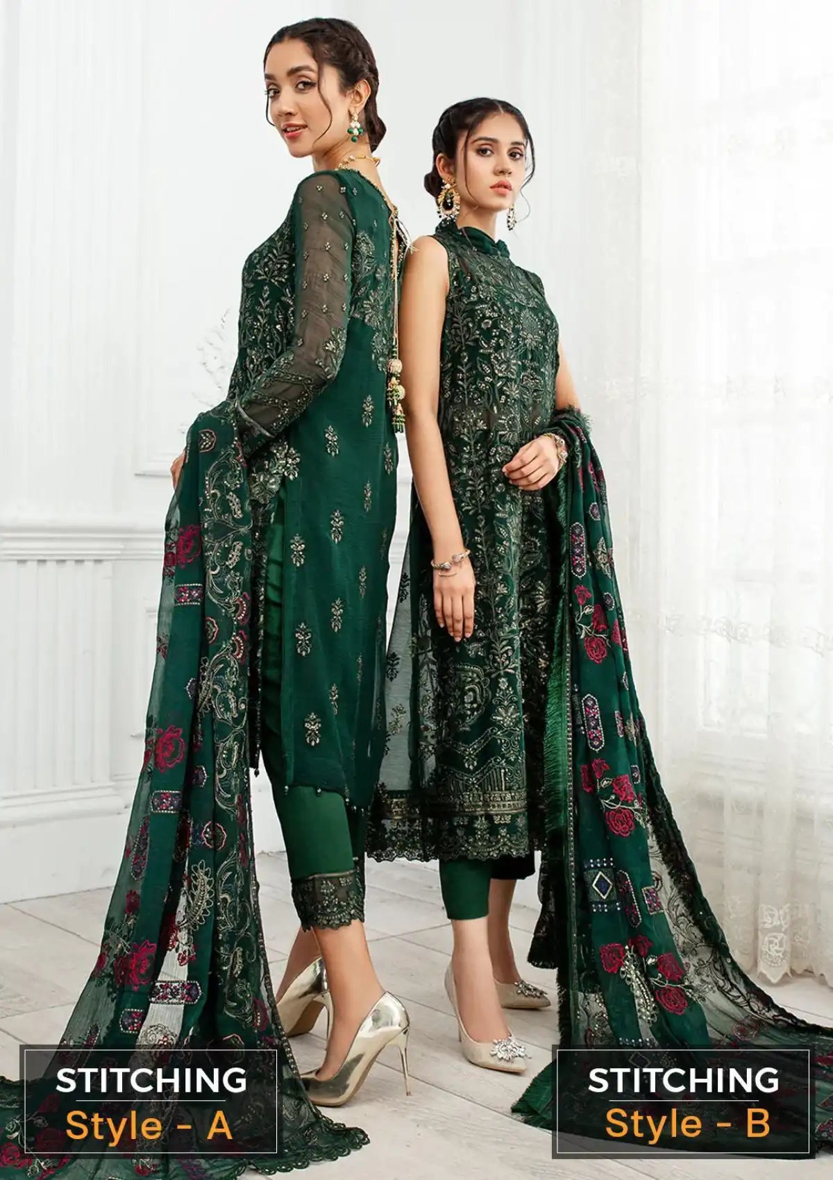 Zarif Dastoor Emb Chiffon'21 ZD-01