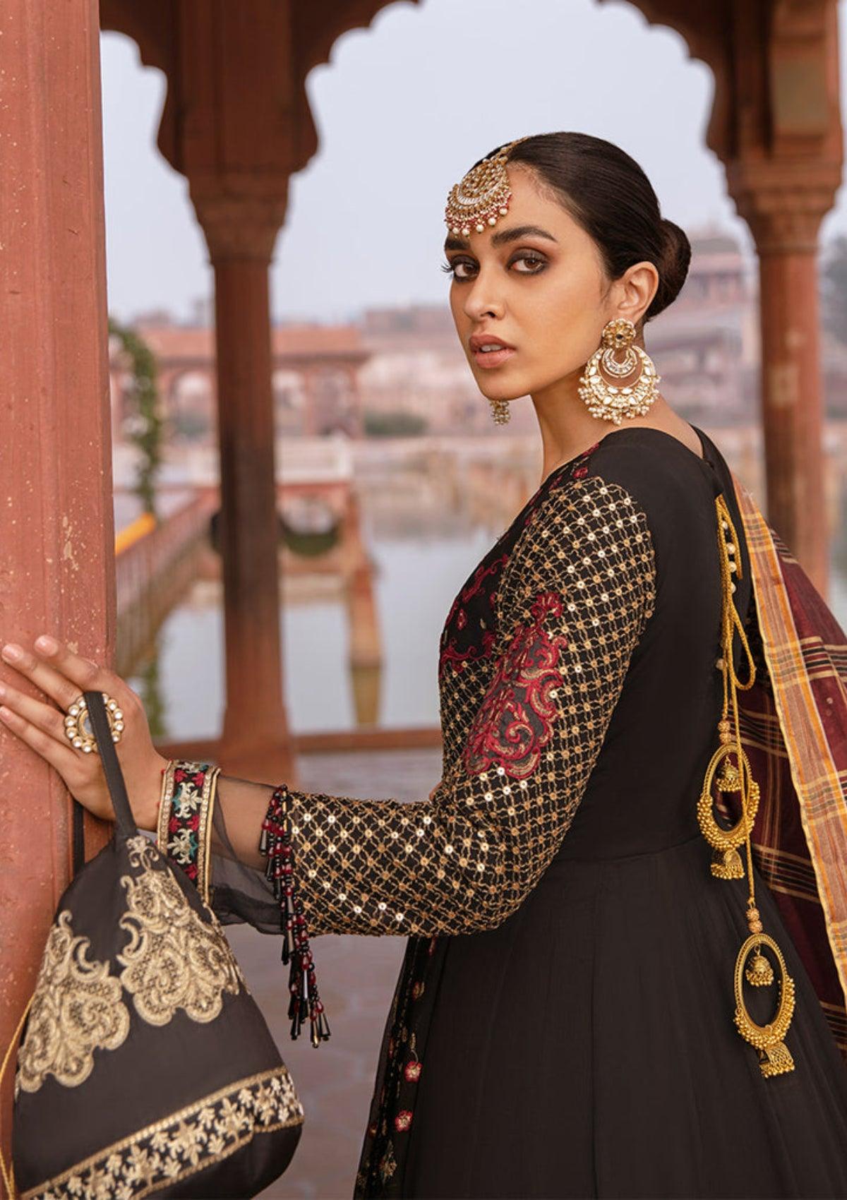 Embroidered Ada work and heavily Embellished Wedding & formal dresses available at mohsin saeed Fabrics online store. 