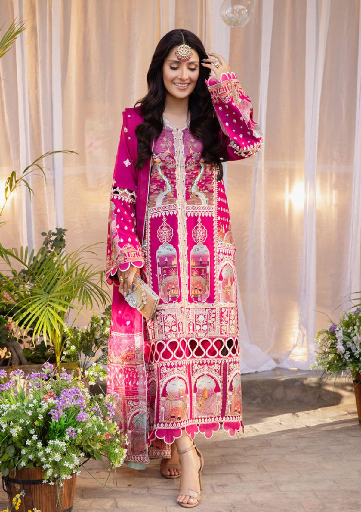 Bin-ilyas-winter-Embroidered-&-Printed-Dress-is-available-at-Mohsin-Saeed-Fabrics-Online-Shopping--