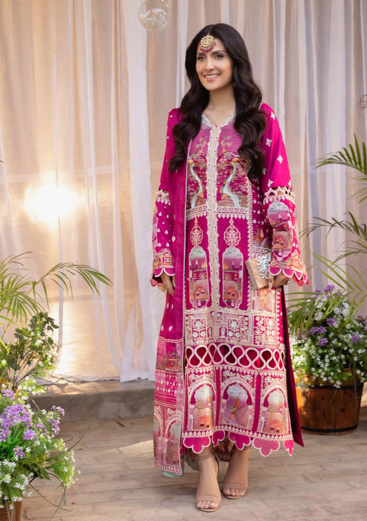 Bin-ilyas-winter-Embroidered-&-Printed-Dress-is-available-at-Mohsin-Saeed-Fabrics-Online-Shopping--