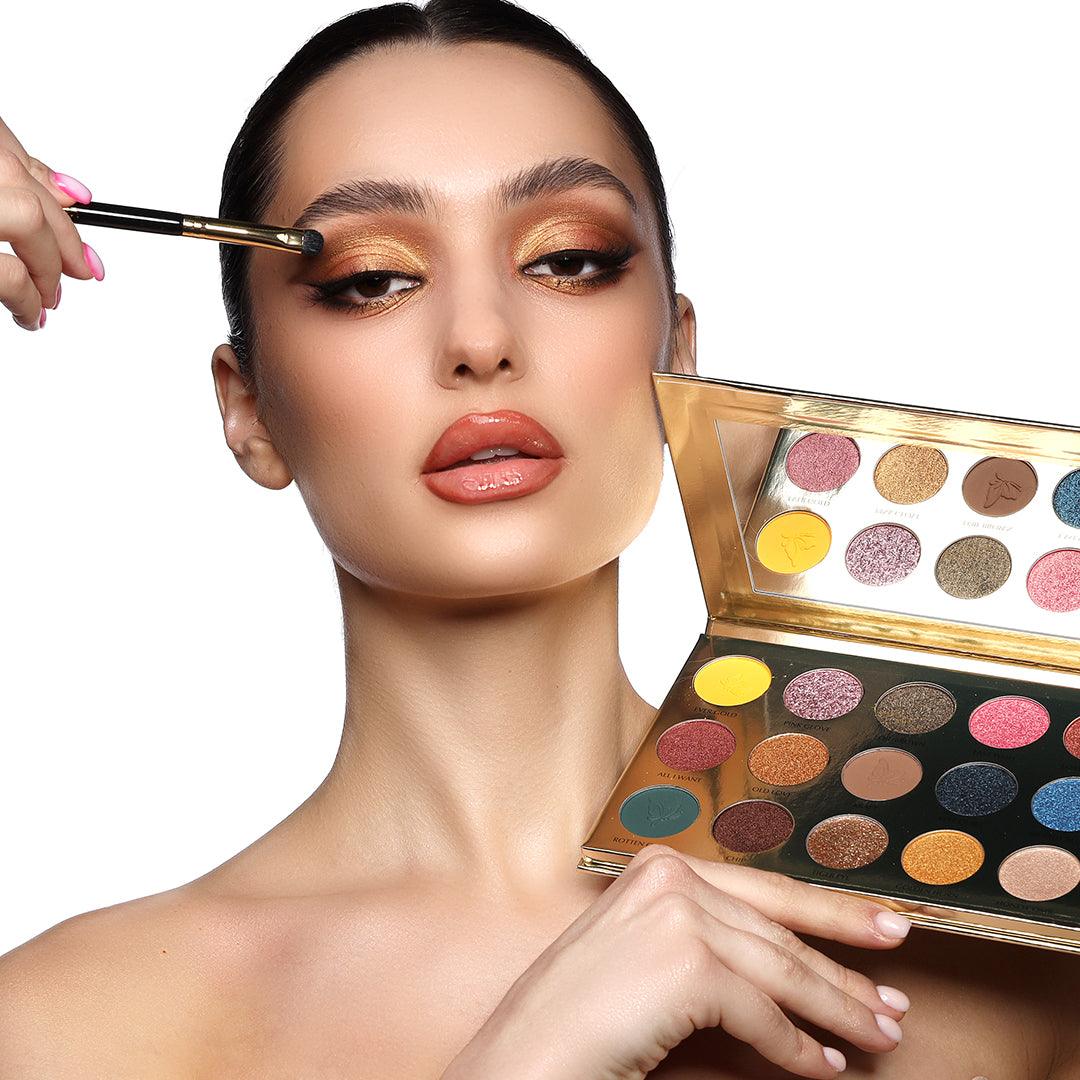 24K GOLD & ROSES V.01 EYESHADOW PALETTE - Mohsin Saeed Fabrics