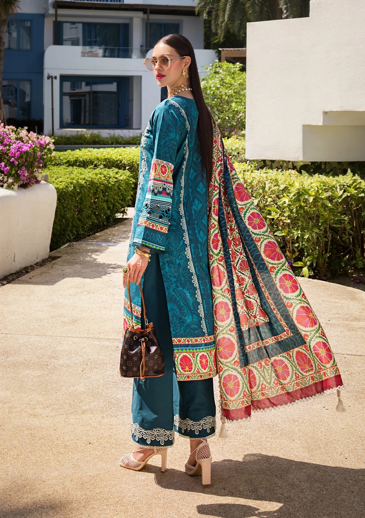 Elaf Prints Lawn'24 EOP-07A FAUNA - Mohsin Saeed Fabrics
