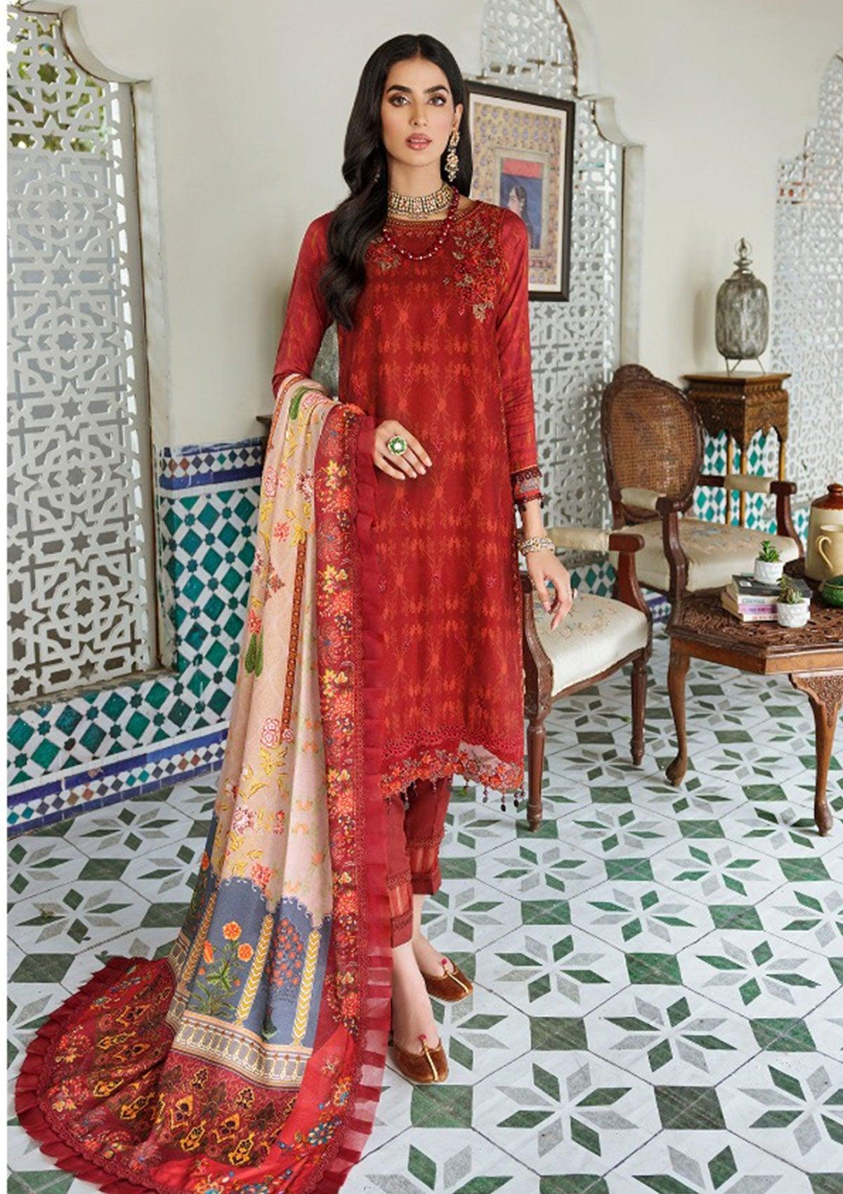 Noor By Sadia Asad Woolen Shawl'22 D-6A is available at Mohsin Saeed Fabrics. ✓ shop all the top women clothing brands in pakistan ✓ Amazing Price and Offers ✓ Free Shipping ✓ Cash on Delivery ✓ Summer & winter dresses ✓ formal & Wedding Collections 