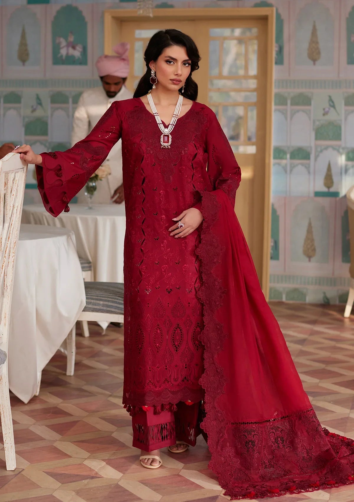 Elaf Eid Edit Lawn'24 ELE-06 WAFA - Mohsin Saeed Fabrics