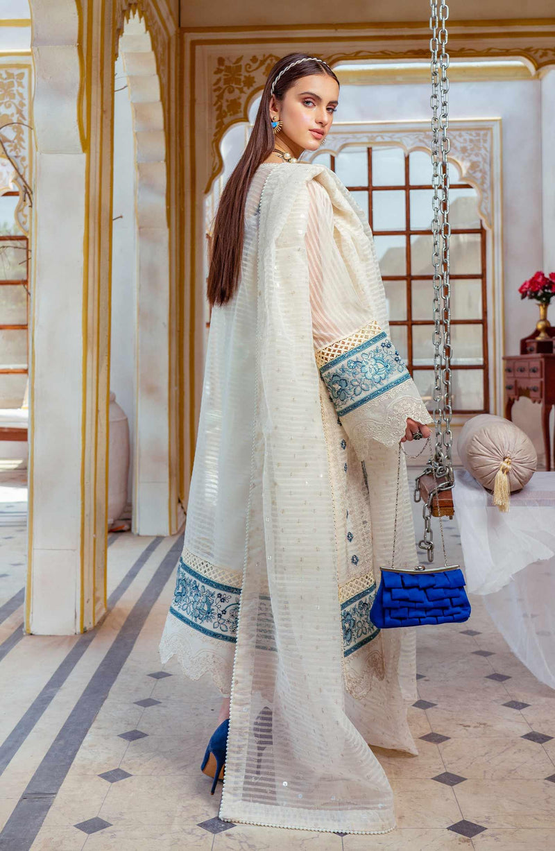 Maryum N Maria RTW - Victoria Blue - (MLRD - 067) - Mohsin Saeed Fabrics