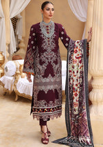 Elaf Luxury Winter'22 ELW-06- Berry is available at Mohsin Saeed Fabrics online shop All the top women brands in pakistan such as Freesia, Maria b, Zara Shahjahan, Asim Jofa, Zaha, Elan, Crimson, Sobia Nazir, Maryam n Maria, Hussain Rehar, Marjjan, Anaya by Kiran Chaudhary, johra, Shaista, farah talib aziz and Gul Ahmed. 