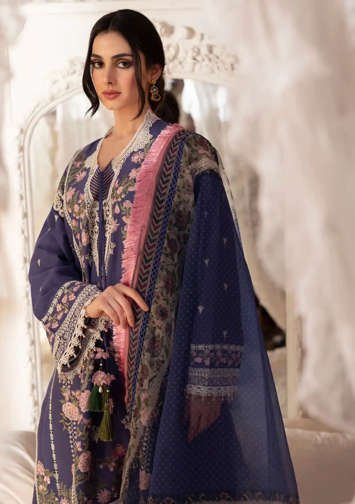 Sobia Nazir Luxury Lawn'23 D-04A - Mohsin Saeed Fabrics