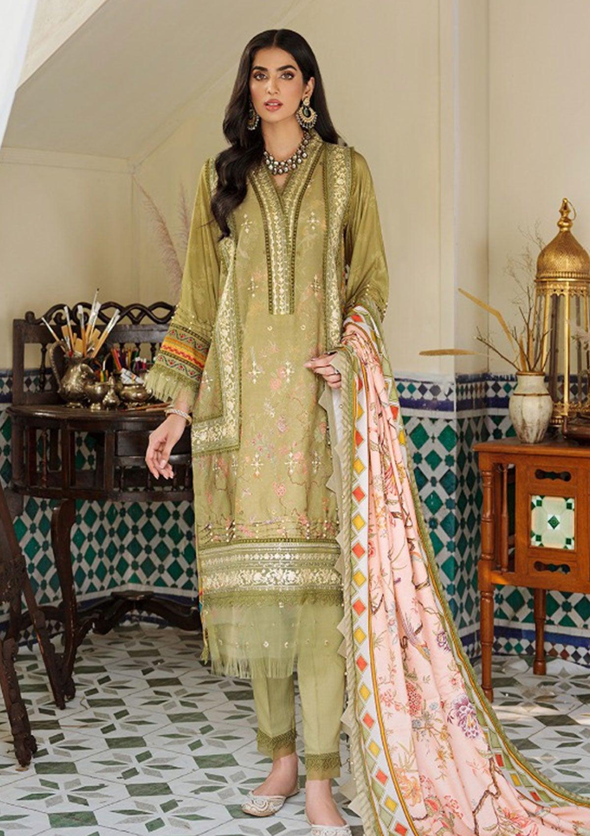 Noor By Sadia Asad Woolen Shawl'22 D-7B is available at Mohsin Saeed Fabrics. ✓ shop all the top women clothing brands in pakistan ✓ Amazing Price and Offers ✓ Free Shipping ✓ Cash on Delivery ✓ Summer & winter dresses ✓ formal & Wedding Collections 