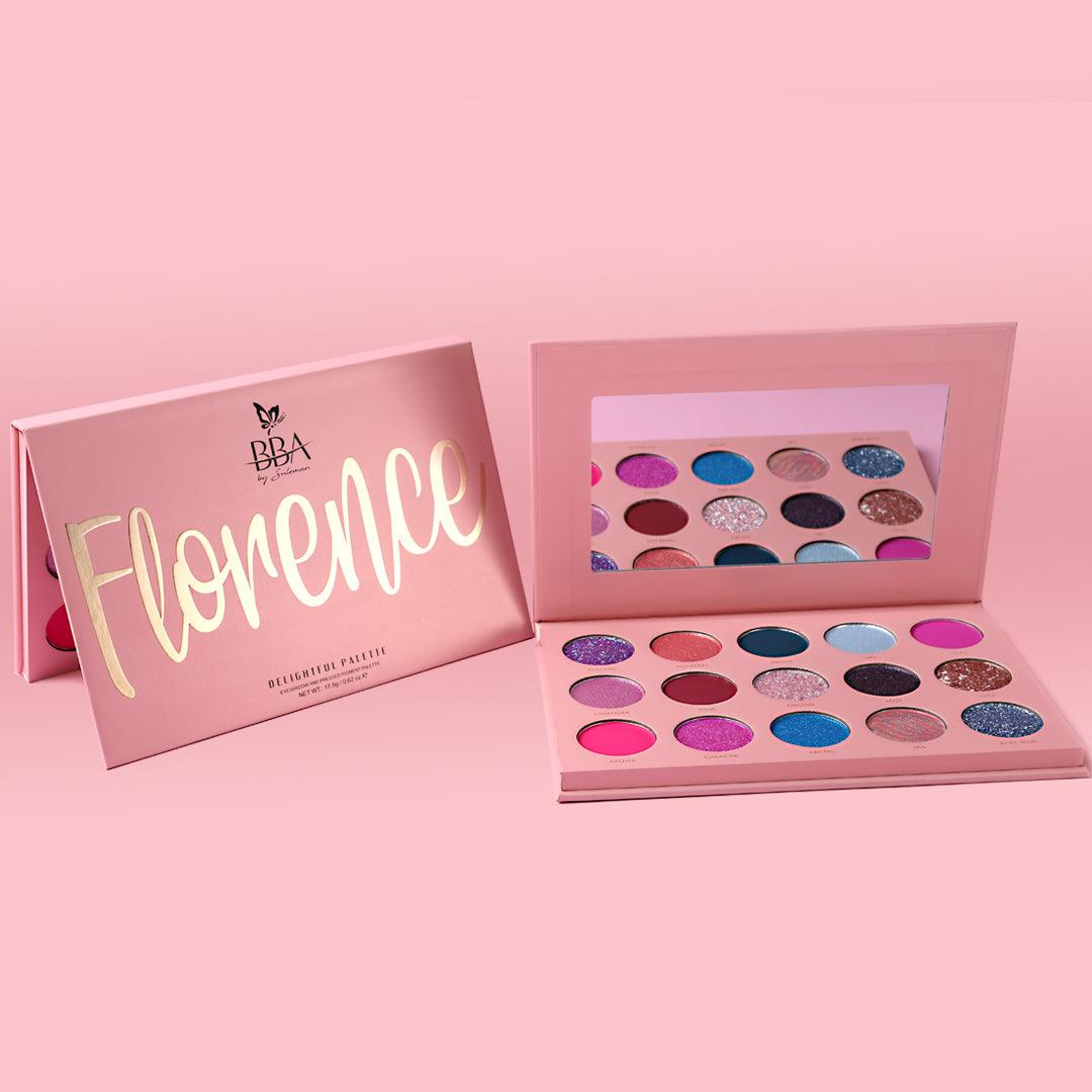 FLORENCE DELIGHTFUL 15 shades EYESHADOW PALETTE - Mohsin Saeed Fabrics