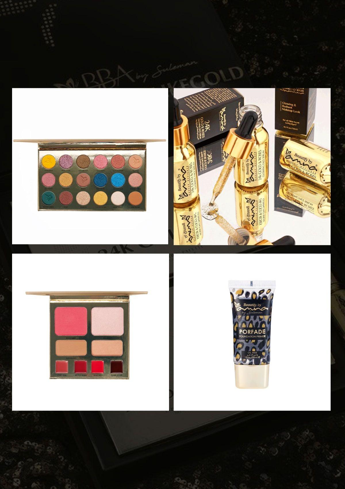 24K Gold & Roses Deal Box - Mohsin Saeed Fabrics