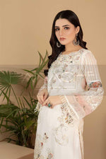Panache by Mona Emb RTW KURTI-149 WHITE FLORENCE - Mohsin Saeed Fabrics