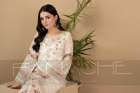 Panache by Mona Emb RTW KURTI-149 WHITE FLORENCE - Mohsin Saeed Fabrics
