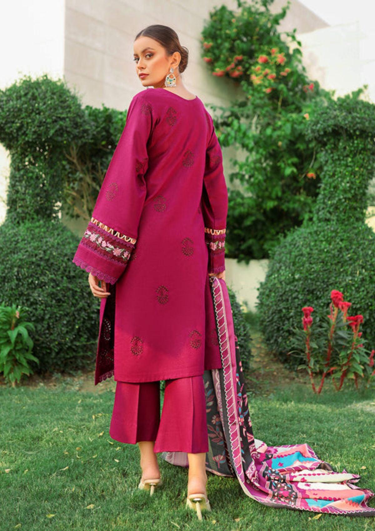 Bin-ilyas-winter-Embroidered-&-Printed-Dress-is-available-at-Mohsin-Saeed-Fabrics-Online-Shopping--