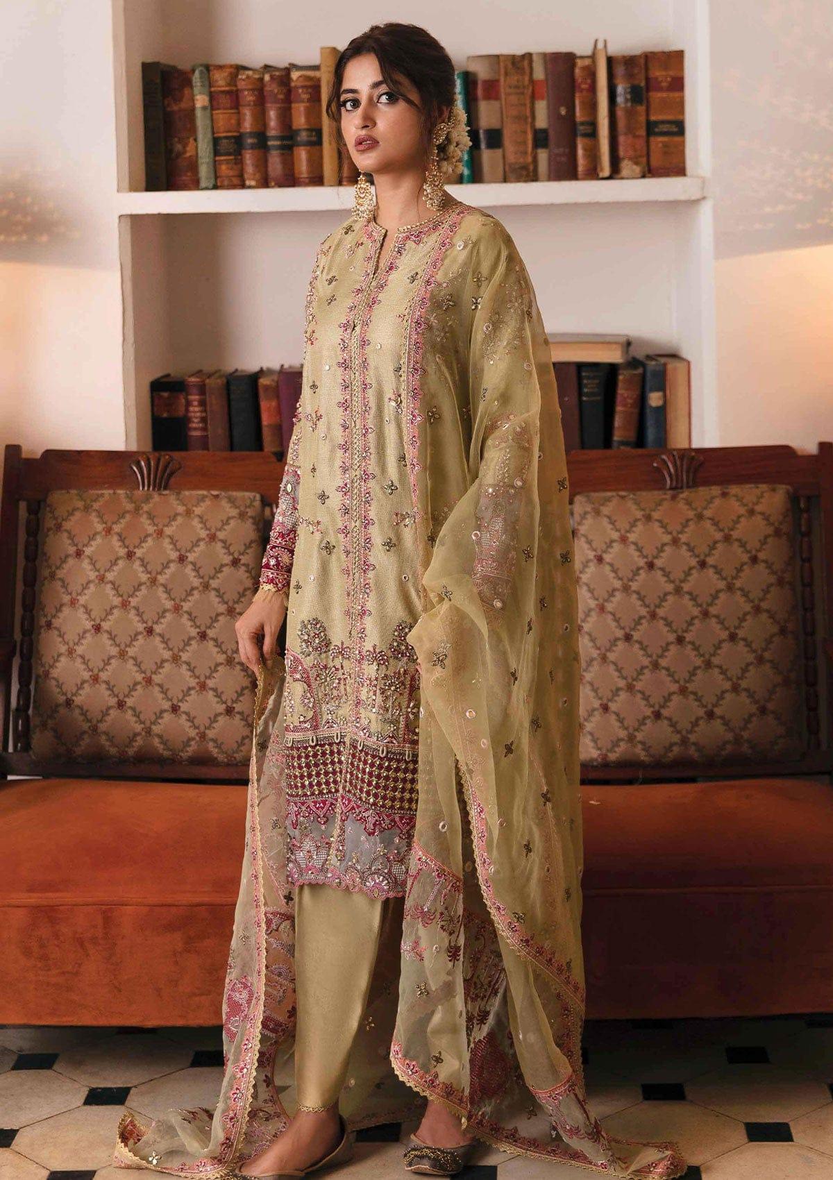 Qalamkar Khaab V02 Festive Formal'22 NF-02 Zenia is available at Mohsin Saeed Fabrics. ✓ shop all the top women clothing brands in pakistan ✓ Best Price and Offers ✓ Free Shipping ✓ Cash on Delivery ✓ formal & Wedding Collections 