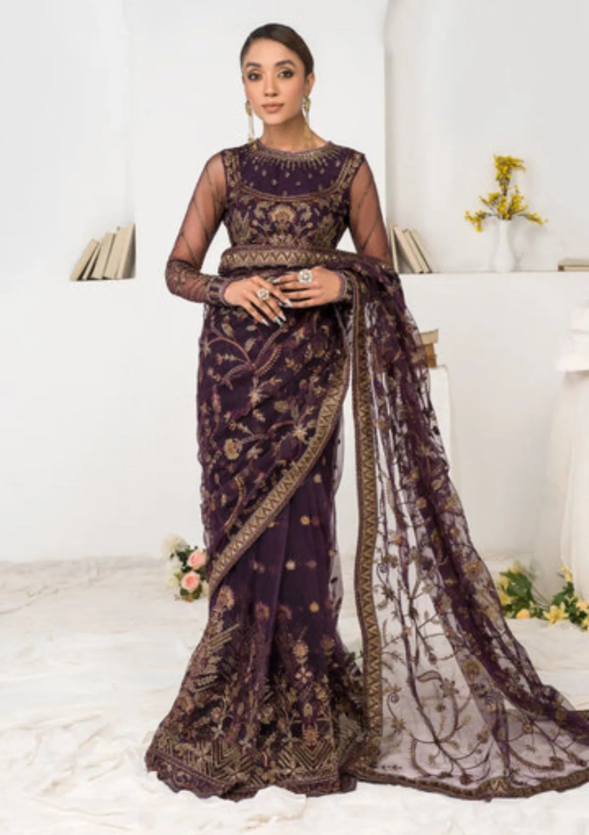 Zarif La Celeste Luxury Formals'23 ZLC-06 (LAVENDER) - Mohsin Saeed Fabrics