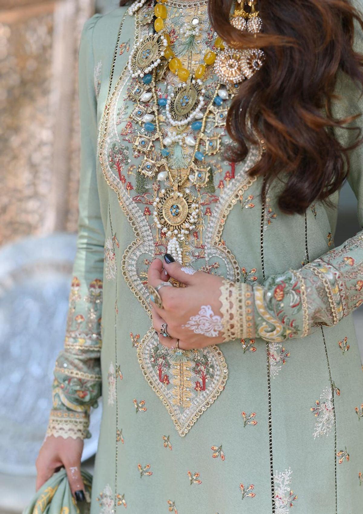 Qalamkar-Qline-winter-Embroidered-&-Printed-Dress-is-available-at-Mohsin-Saeed-Fabrics-Online-Shopping--