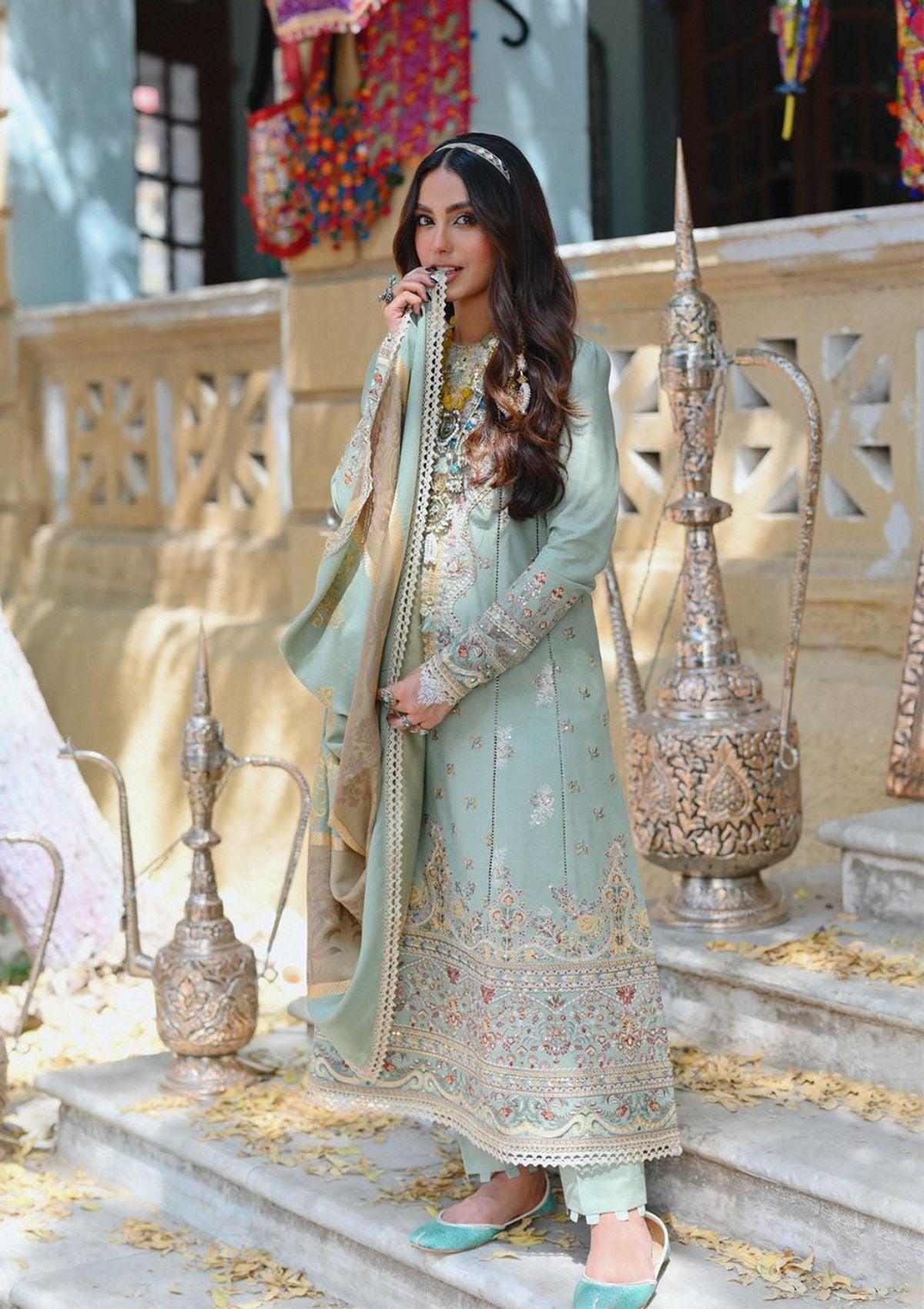 Qalamkar-Qline-winter-Embroidered-&-Printed-Dress-is-available-at-Mohsin-Saeed-Fabrics-Online-Shopping--
