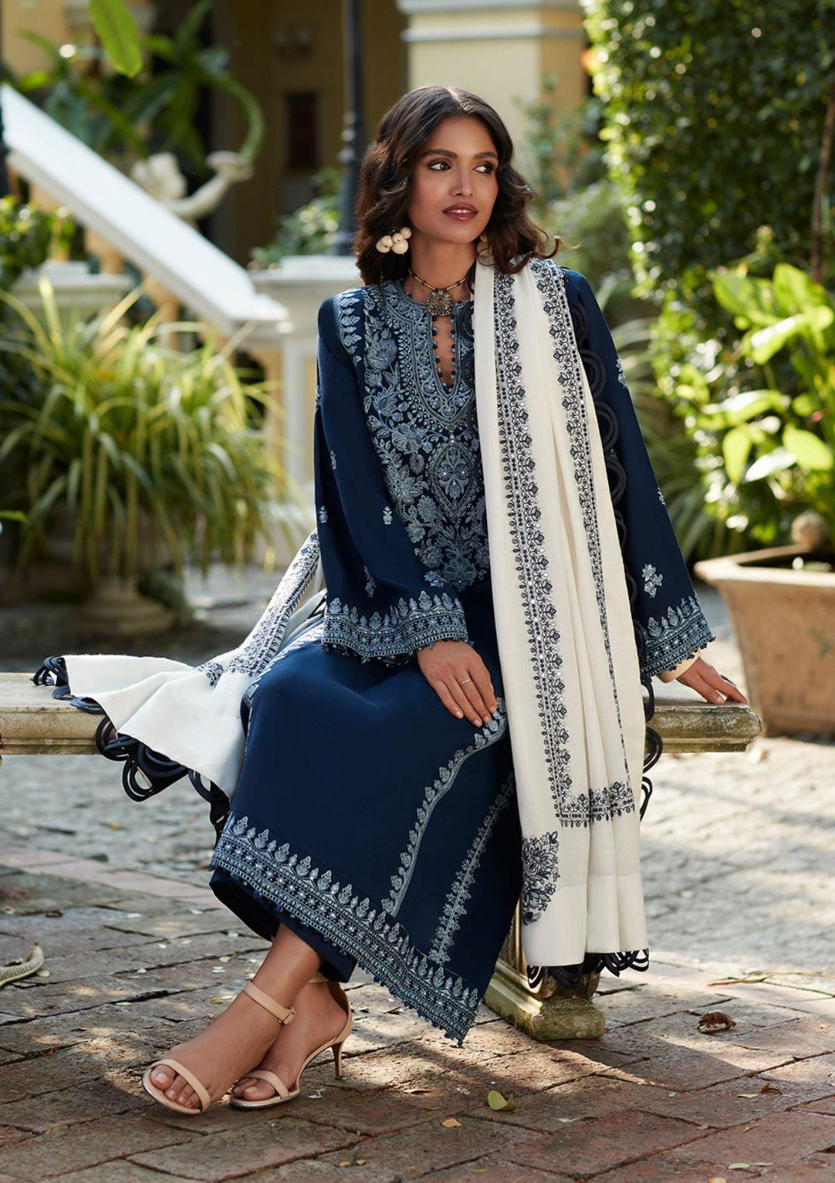 ZAHA Winter'22 ZW-01 (ELMAS) - Mohsin Saeed Fabrics
