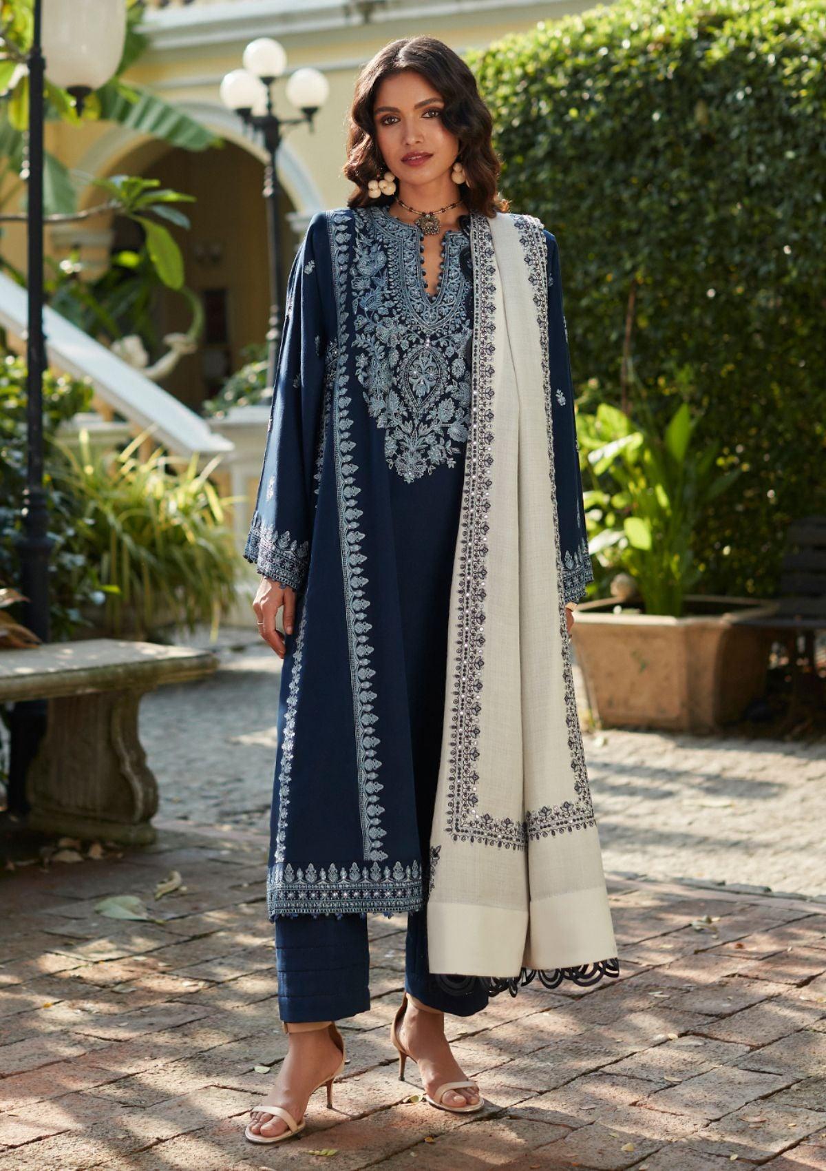 ZAHA Winter'22 ZW-01 (ELMAS) - Mohsin Saeed Fabrics