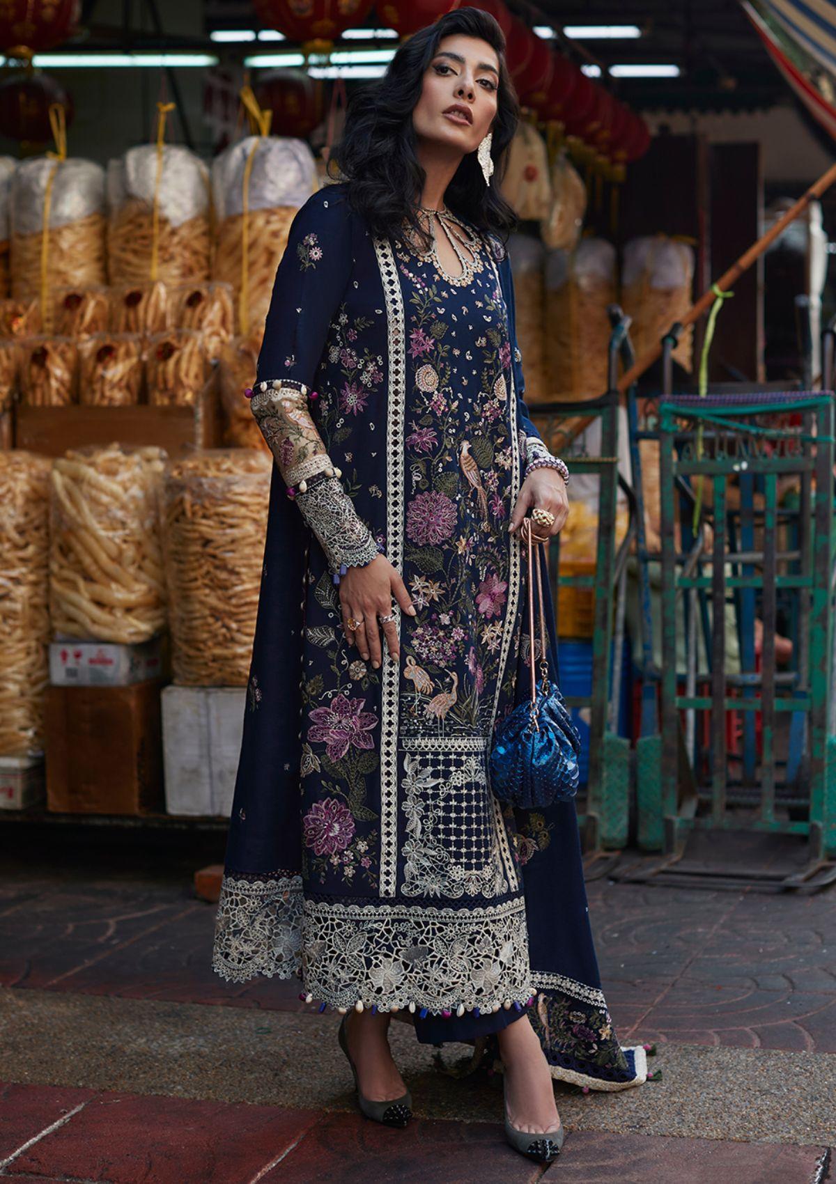 Elan Winter Unstitched'22 EW-04 (Darien) - Mohsin Saeed Fabrics