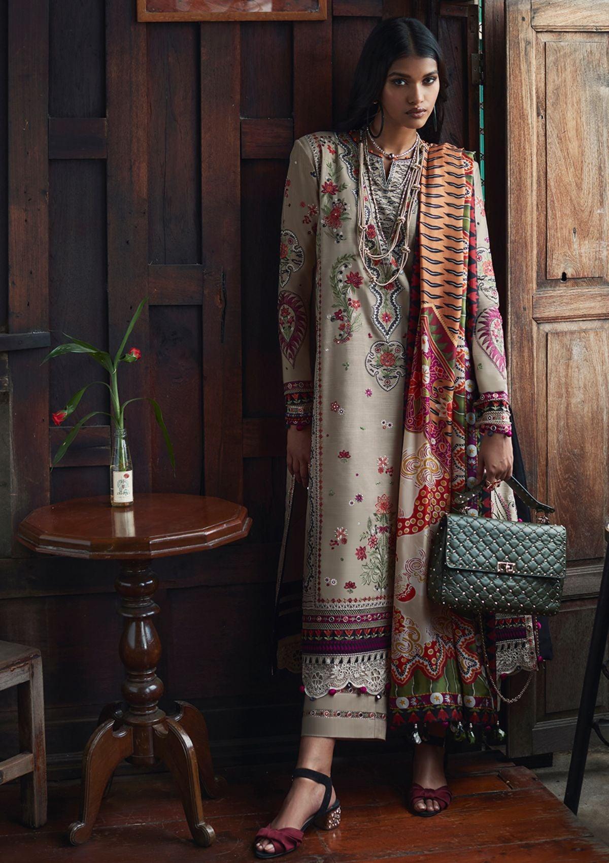 Elan Winter Unstitched'22 EW-09 (Berina) is available at Mohsin Saeed Fabrics. ✓ shop all the top women clothing brands in pakistan ✓ Best Price and Offers ✓ Free Shipping ✓ Cash on Delivery ✓ formal & Wedding Collections 