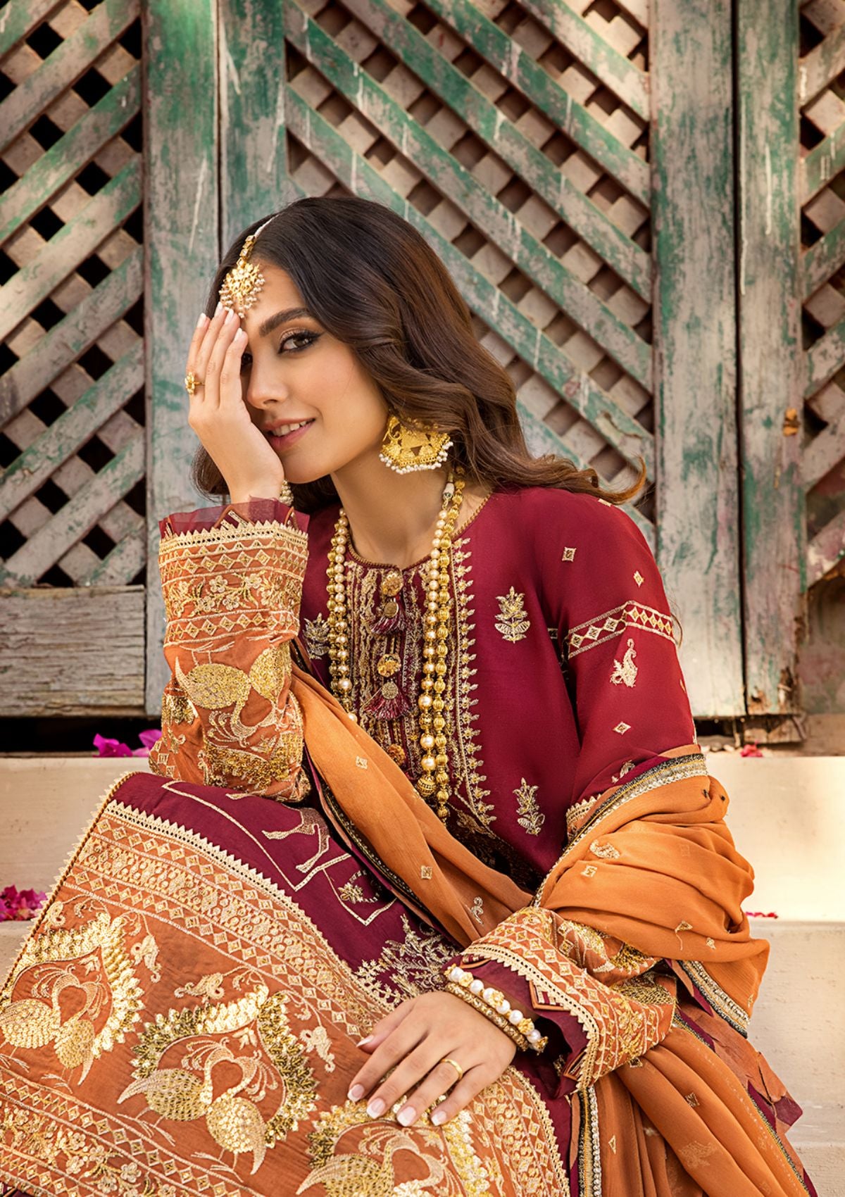 Asim Jofa RUNG Eid Luxury Lawn’23 AJLR-11 - Mohsin Saeed Fabrics
