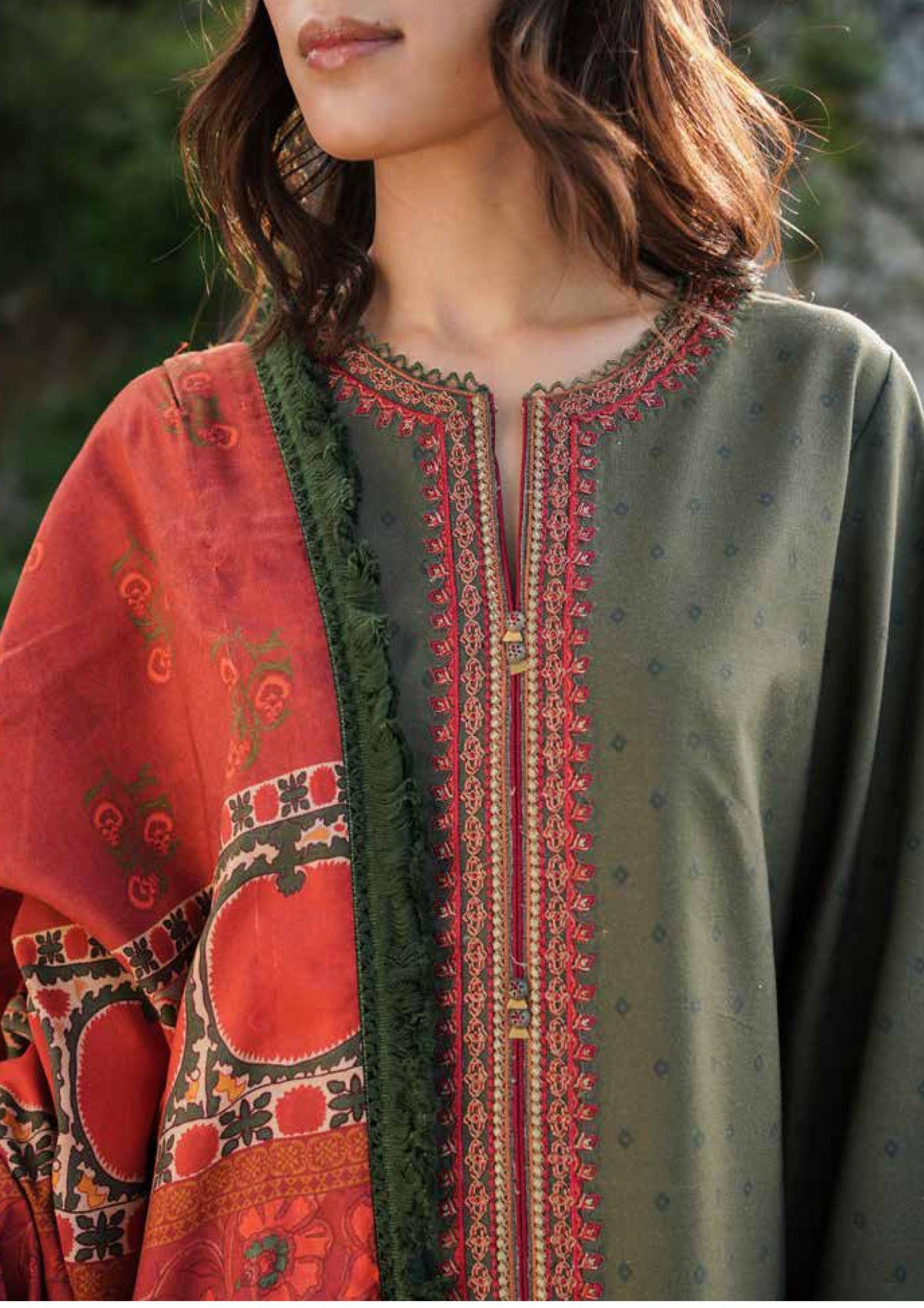 Zara-Shahjahan's-Coco-winter-Embroidered-&-Printed-Dress-is-available-at-Mohsin-Saeed-Fabrics-Online-Shopping--