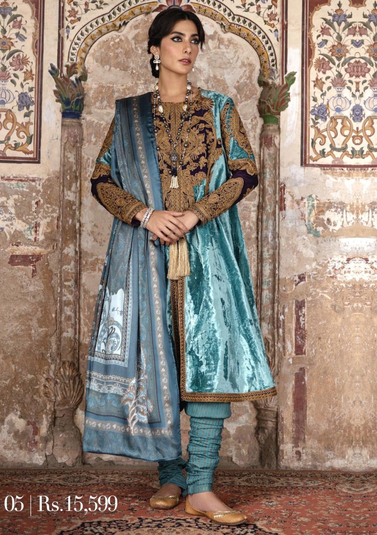 Sana Safinaz Luxury Winter'22 SS-05 is available at Mohsin Saeed Fabrics online shop All the top women brands in pakistan such as Freesia, Maria b, Zara Shahjahan, Asim Jofa, Zaha, Elan, Crimson, Sobia Nazir, Maryam n Maria, Hussain Rehar, Marjjan, johra, Shaista, farah talib aziz and Gul Ahmed. 
